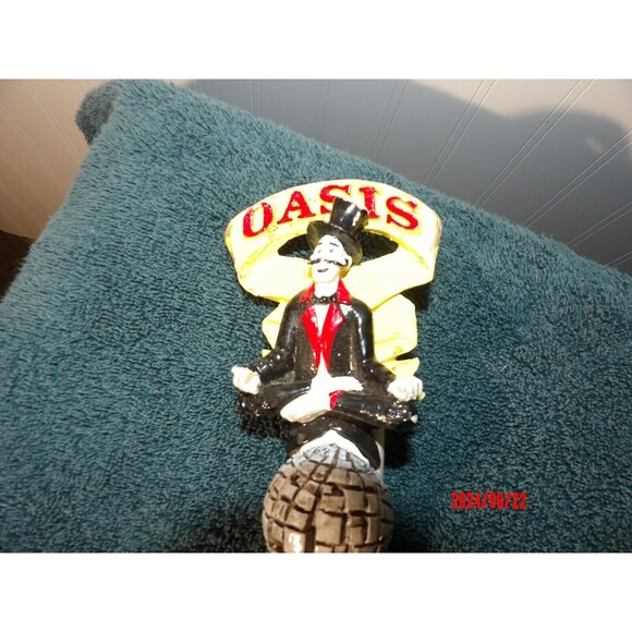 Tallgrass Brewing Co. Oasis Beer Super Rare Tap Handle Man Cave Hand painted Vin - Picture 3 of 9